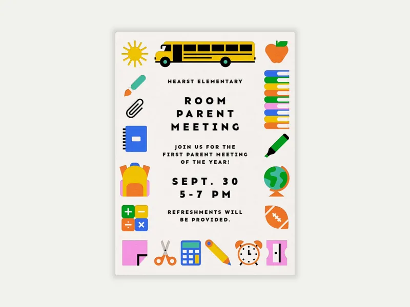 Happy Learner - school - Invitation