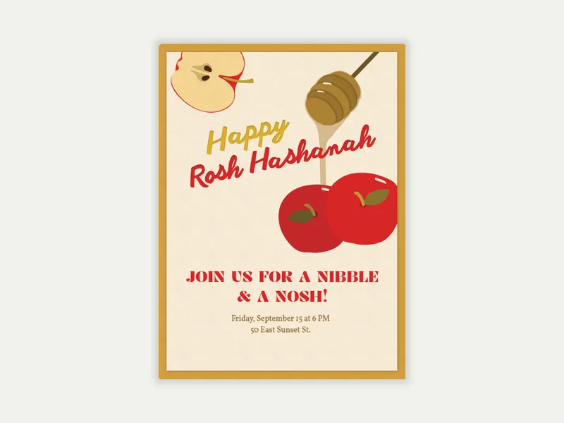 Happy Rosh Hashanah - rosh_hashanah - Invitation