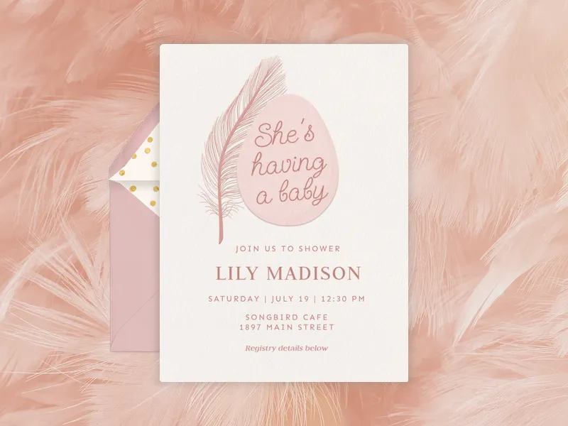 Hatching Soon x Kellee Stewart Invitation premium template design