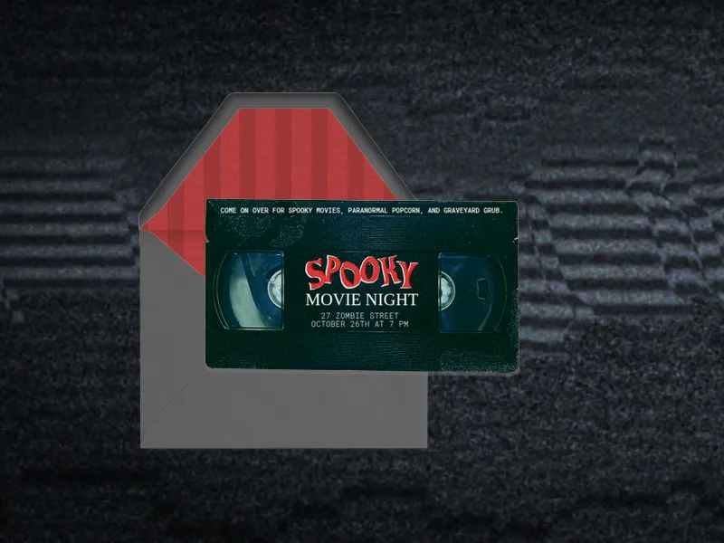 Haunted Cassette - viewing_party - Invitation