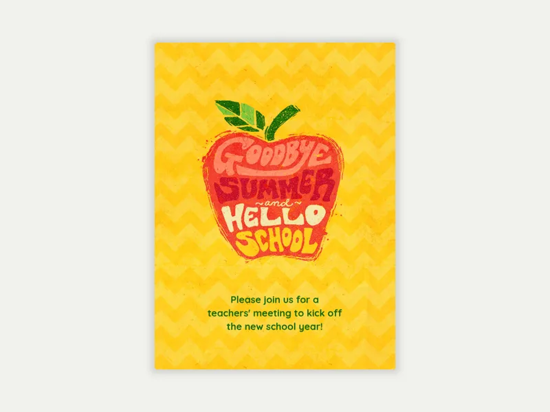 Hello School - back_to_school - Invitation