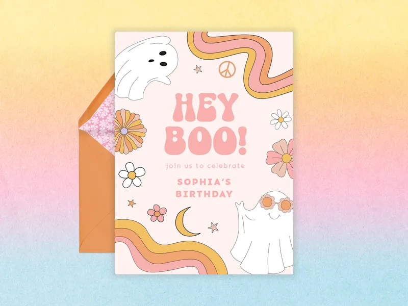 Hey Boo It’s a Party - halloween - Invitation