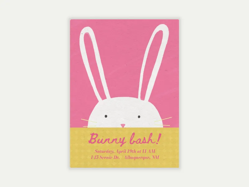 Hip Hop Hooray Invitation free template design