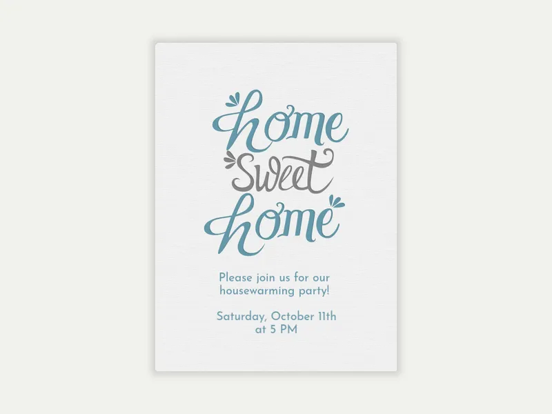 Home Sweet Home - housewarming - Invitation