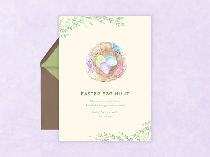 Hop on Over Invitation premium template design
