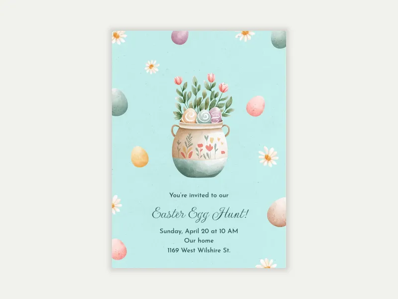 How Egg-Cellent - easter - Invitation
