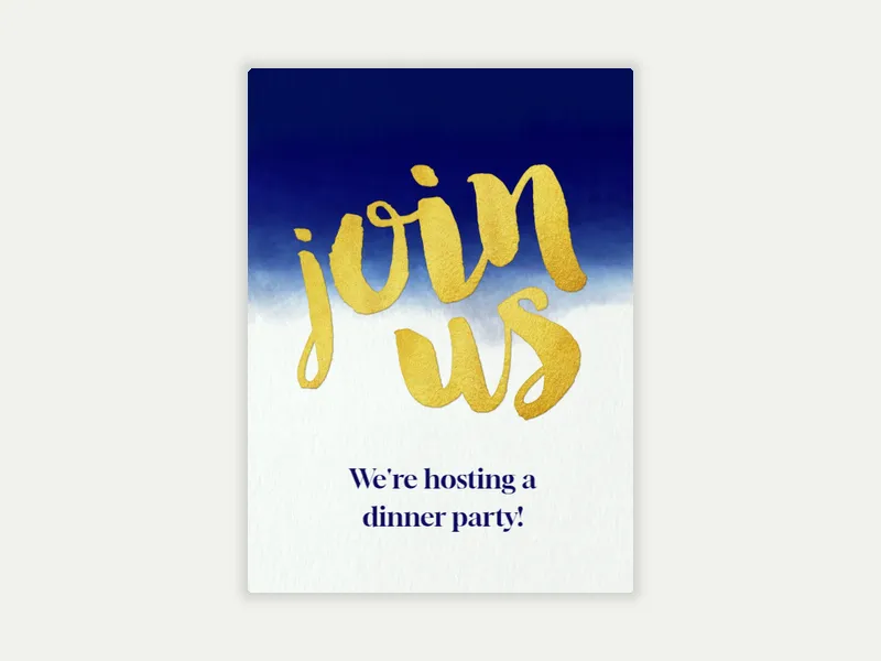 Indigo Dip Dye - diwali - Invitation