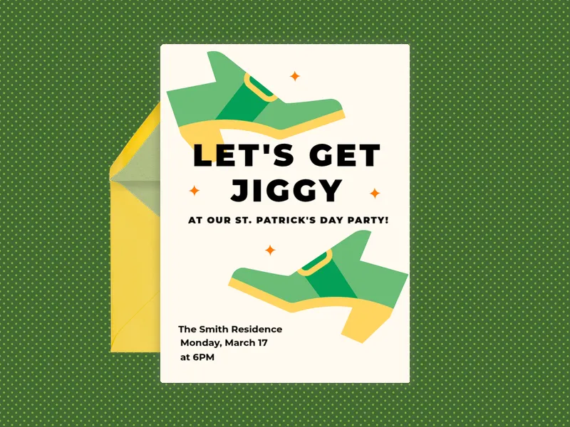 Irish Jig - st_patricks_day - Invitation