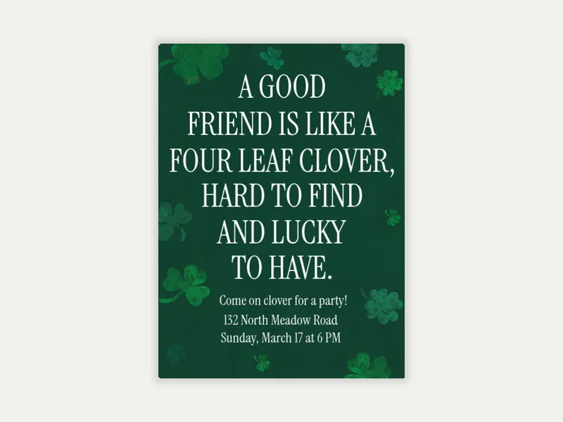 Irish Wisdom - st_patricks_day - Invitation