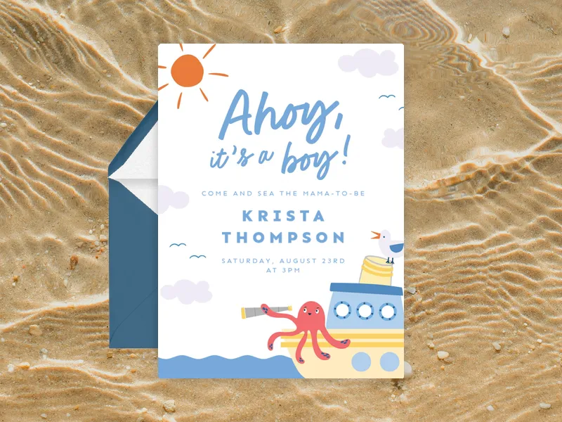 It’s a Buoy - baby_sprinkle - Invitation
