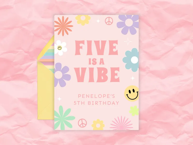 It’s a Vibe - 5th_birthday - Invitation