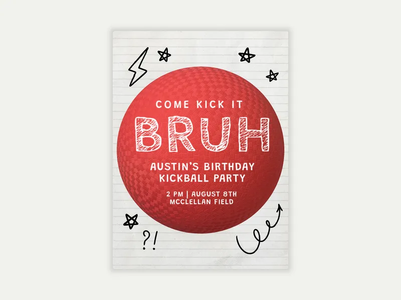 Kickball Bruh - sports_leagues - Invitation