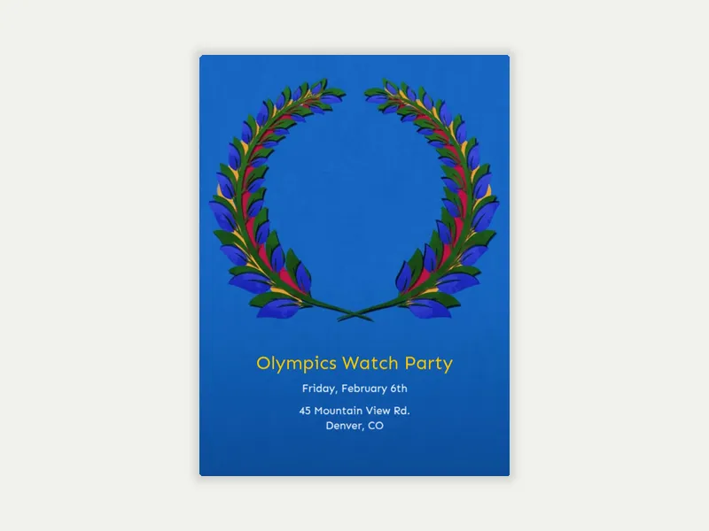 Kotinos Invitation free template design