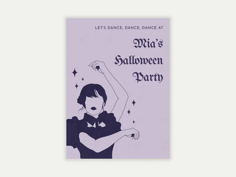 Let’s Dance, Dance, Dance Invitation free template design