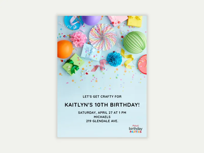 Michaels: Let’s Get Crafty - venues - Invitation