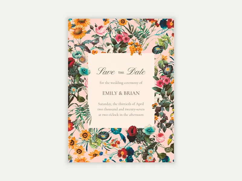 Love in Bloom - Save the Date - baby_save_the_date - Invitation