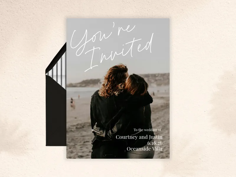 Love Letters (Photo) - wedding_weekend - Invitation