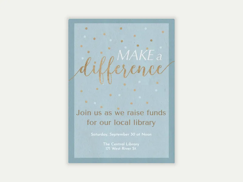 Making A Difference - activism - Invitation