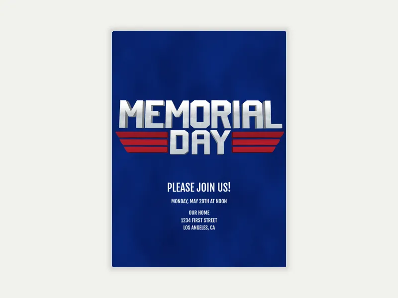 Memorial Day - featured - Invitation