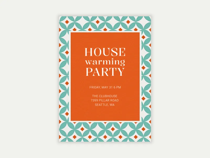 Modern Note Invitation free template design