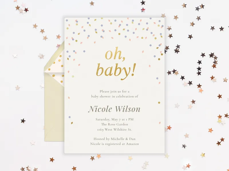 Modern Typography Invitation premium template design