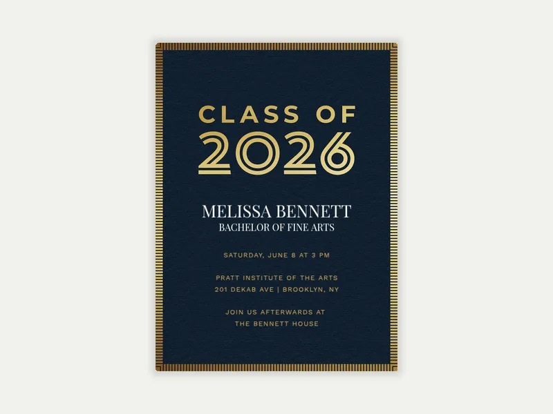 Momentous Occasion 2025 Invitation free template design