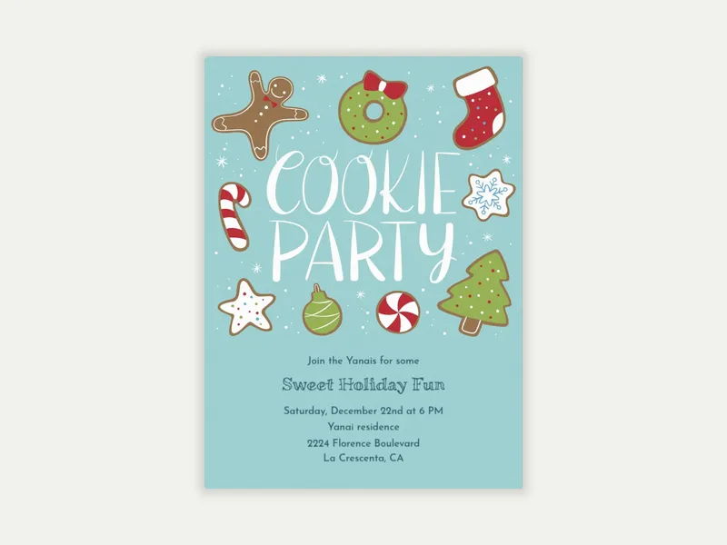 Holiday Cookie Party - featured - Invitation