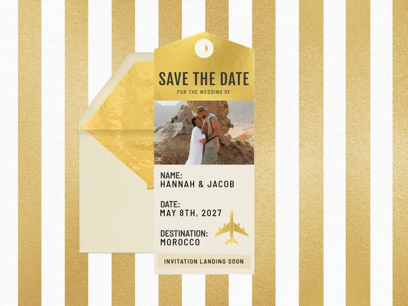 Next Stop - Save the Date (Photo) premium template design