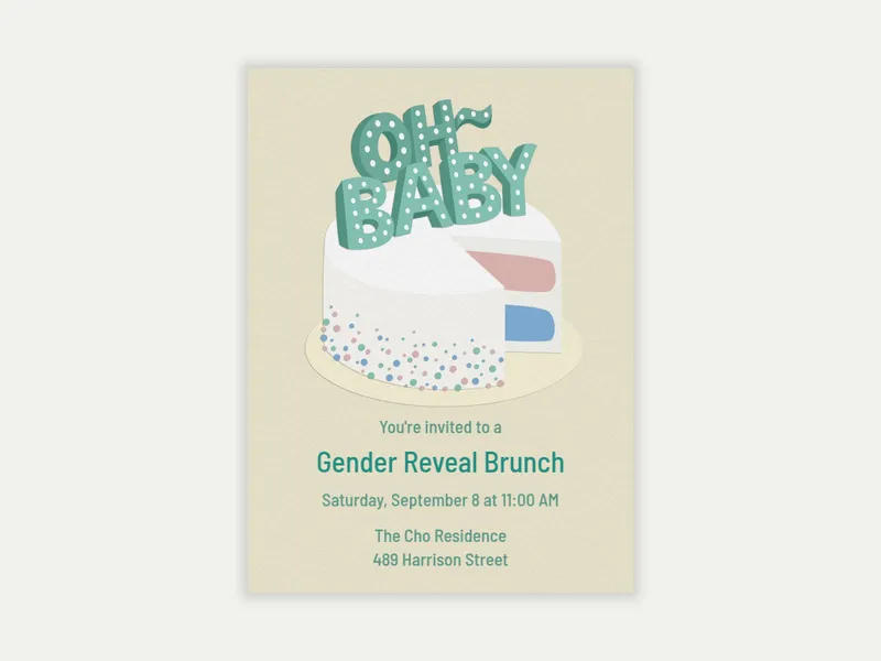 Sweet Sweet Baby Invitation free template design