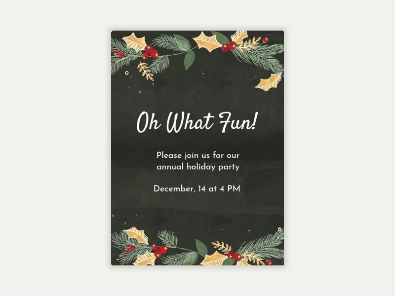 Oh What Berry Fun Invitation free template design