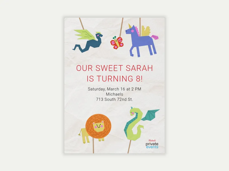 Michaels: Once Upon a Party - kids_and_teens - Invitation