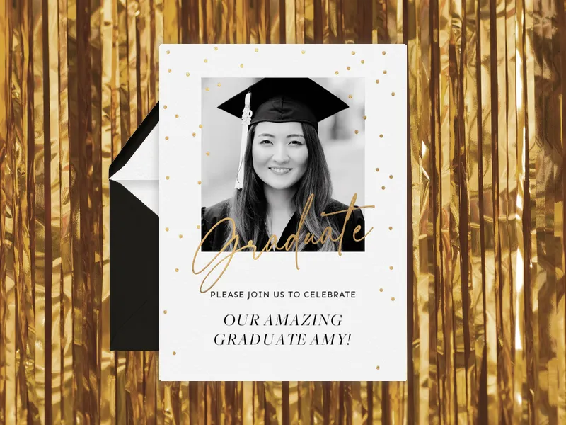 Our Graduate (Photo) Invitation premium template design
