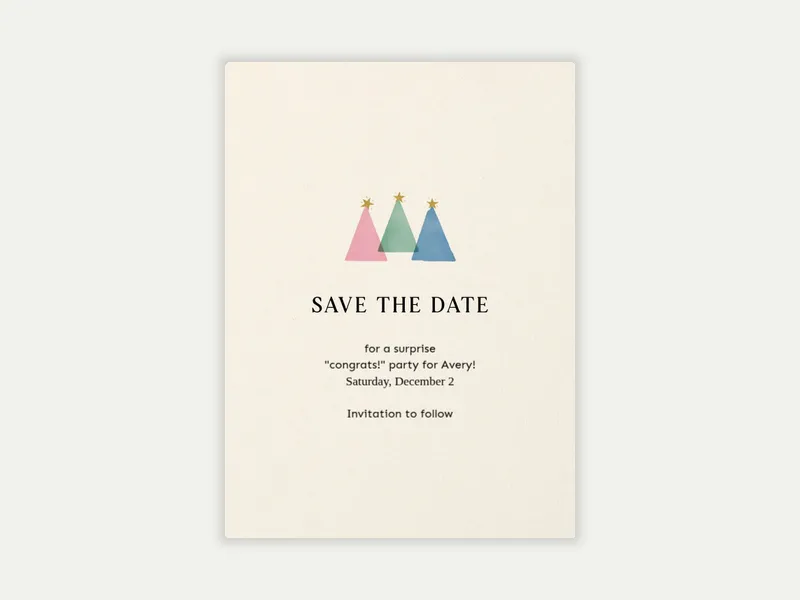 Our Lips Are Sealed - Save the Date free template design