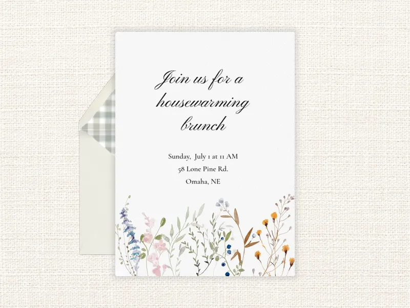 Out in the Meadow - brunch_lunch - Invitation