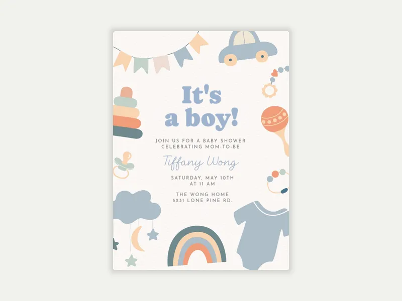 Pastel Playtime - baby_shower - Invitation