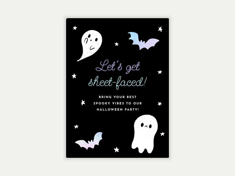 Pastel Spell Invitation free template design