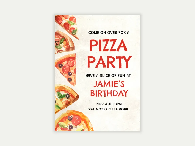 Pepperoni Slice - featured - Invitation