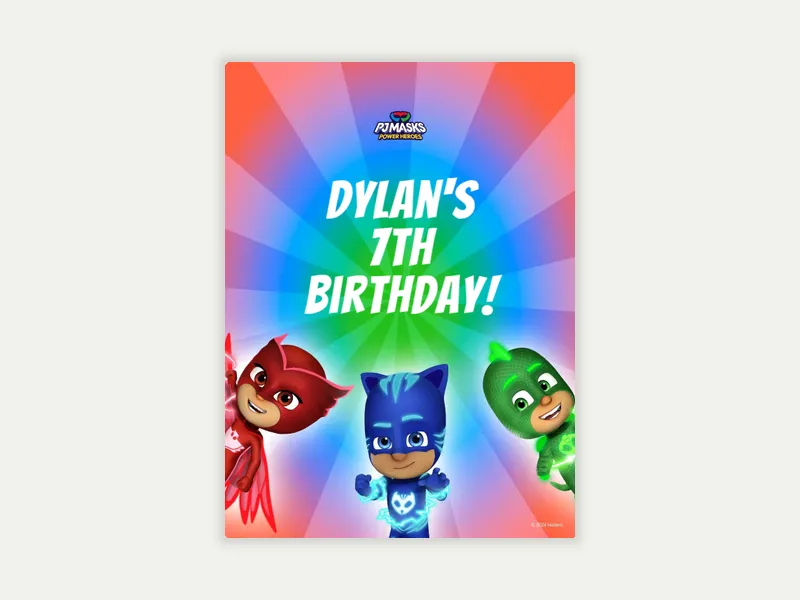 Pj Masks: Mightier Together - pj_masks - Invitation