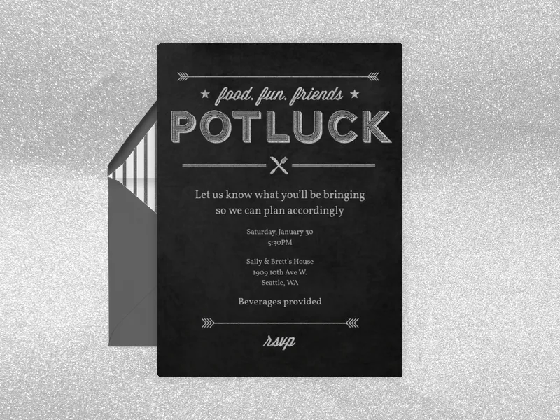 Potluck - featured - Invitation