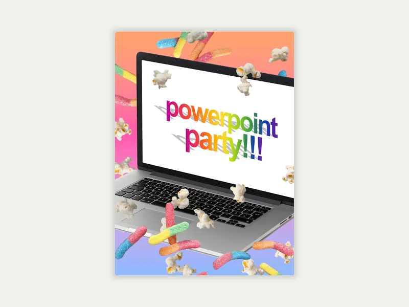 Powerpoint Party Invitation free template design