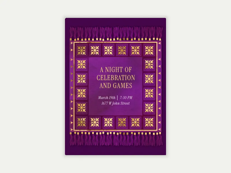 Ramadan Prayers Invitation free template design