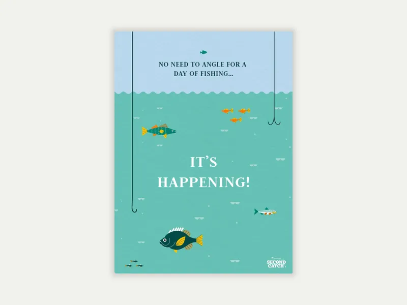 Second Catch: Fishing Day - fathers_day - Invitation
