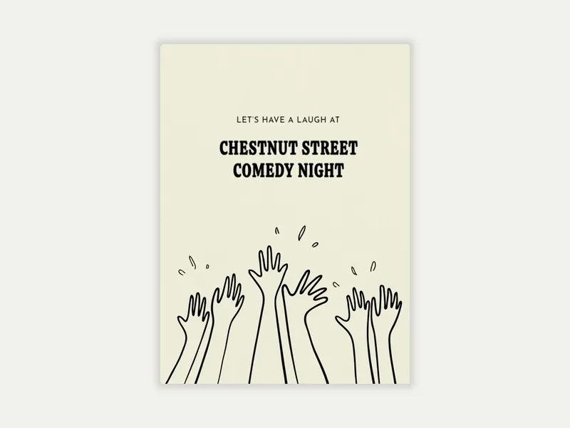 Round of Applause Invitation free template design