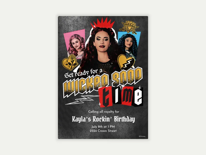 Disney’s Descendants: Royal Vibes - featured - Invitation