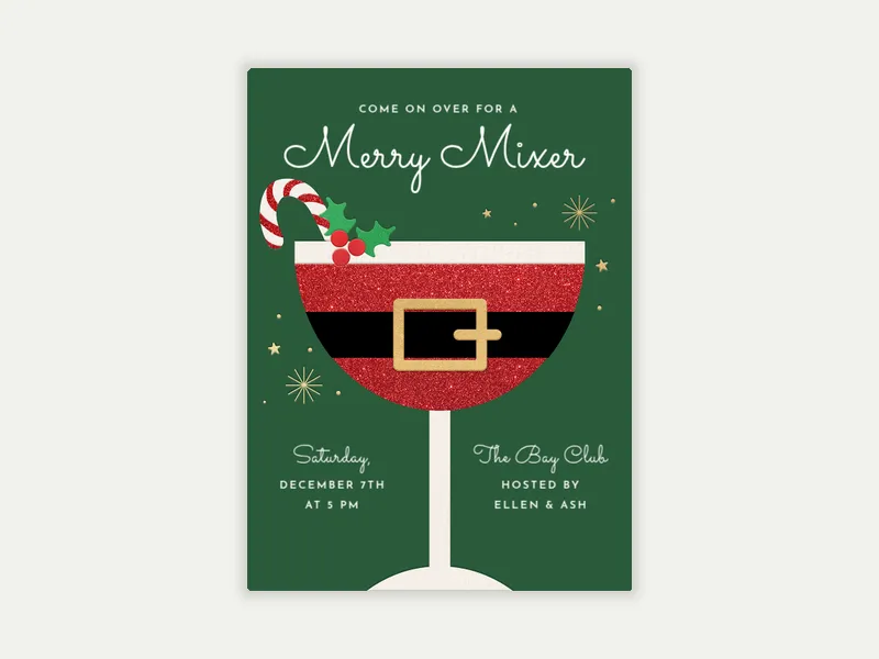 Santa Sling - happy_hour - Invitation