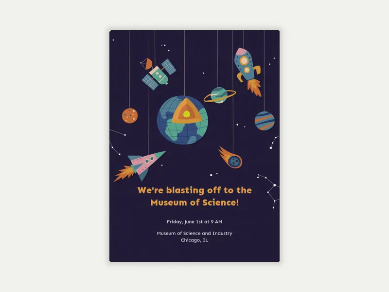 Science Museum - back_to_school - Invitation