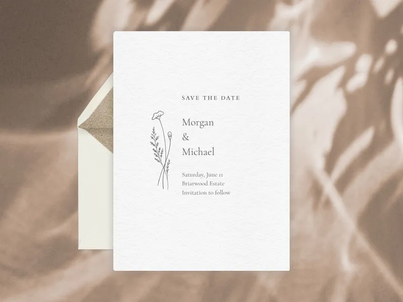 Simple Sprigs - Save the Date - featured - Invitation