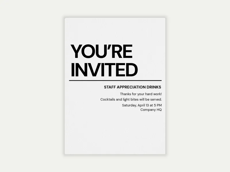 Simple Text - appreciation_events - Invitation
