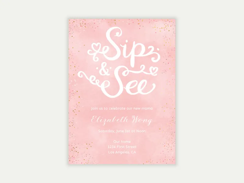 Sip and See - featured - Invitation