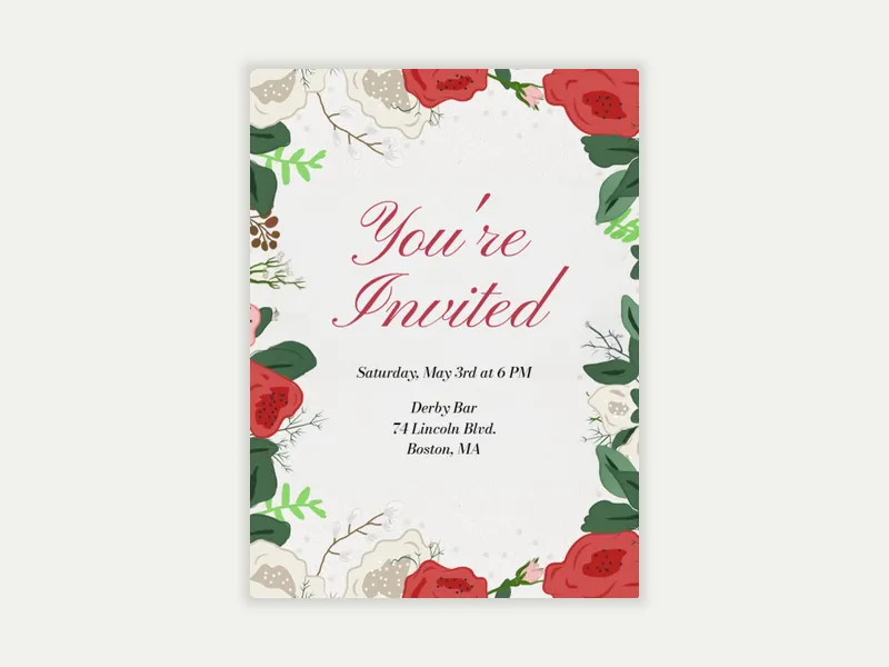 Smell the Roses - featured - Invitation